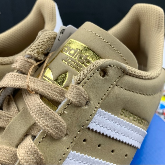Adidas Superstar Desert Tan Sneakers Women’s Various Sizes - Picture 7 of 12